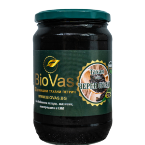 Домашен натурален тахан от черен сусам, BioVas, 720 грама